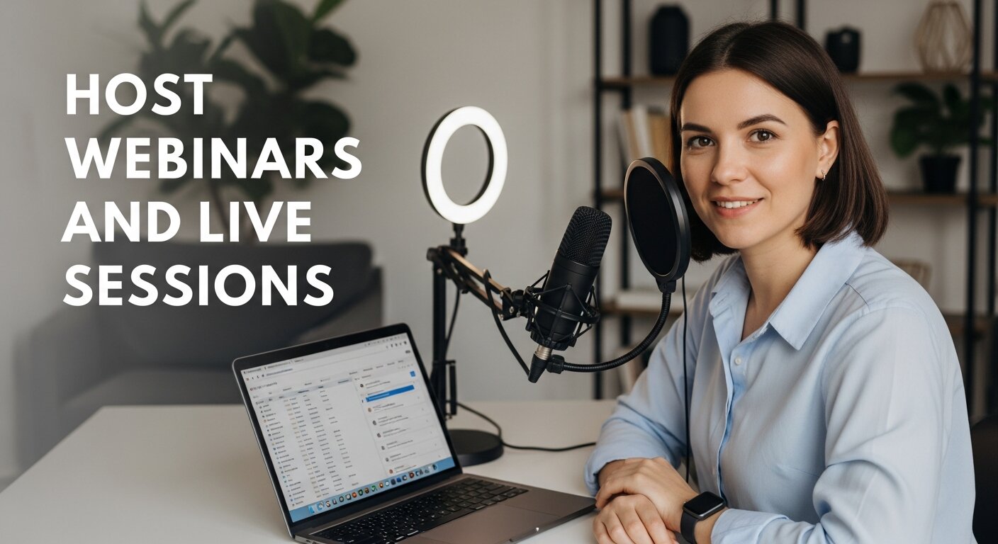 Host Webinars and Live Sessions 