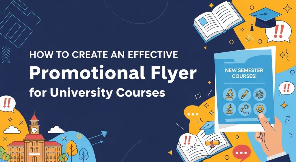 university course promotional flyer