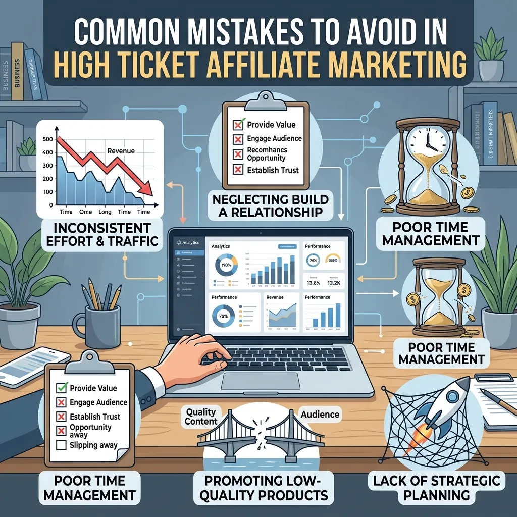 Common Mistakes to Avoid in High Ticket Affiliate Marketing
